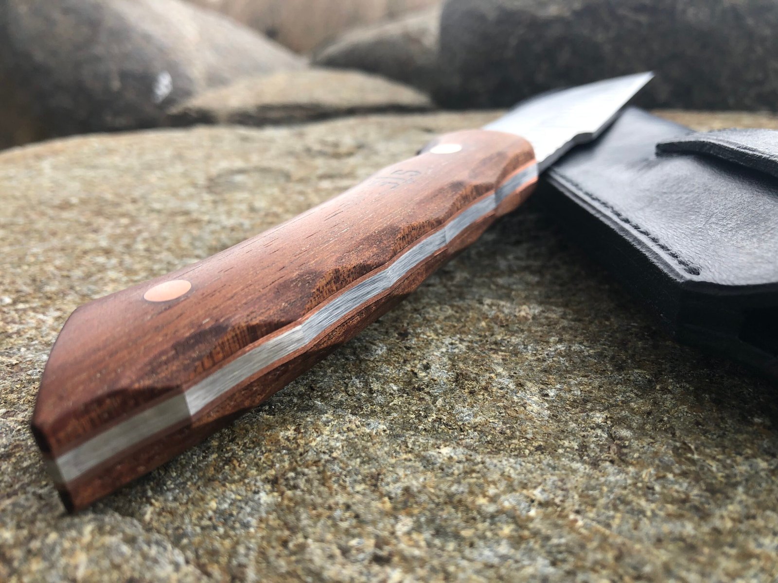 Rock Textured Camp Knife